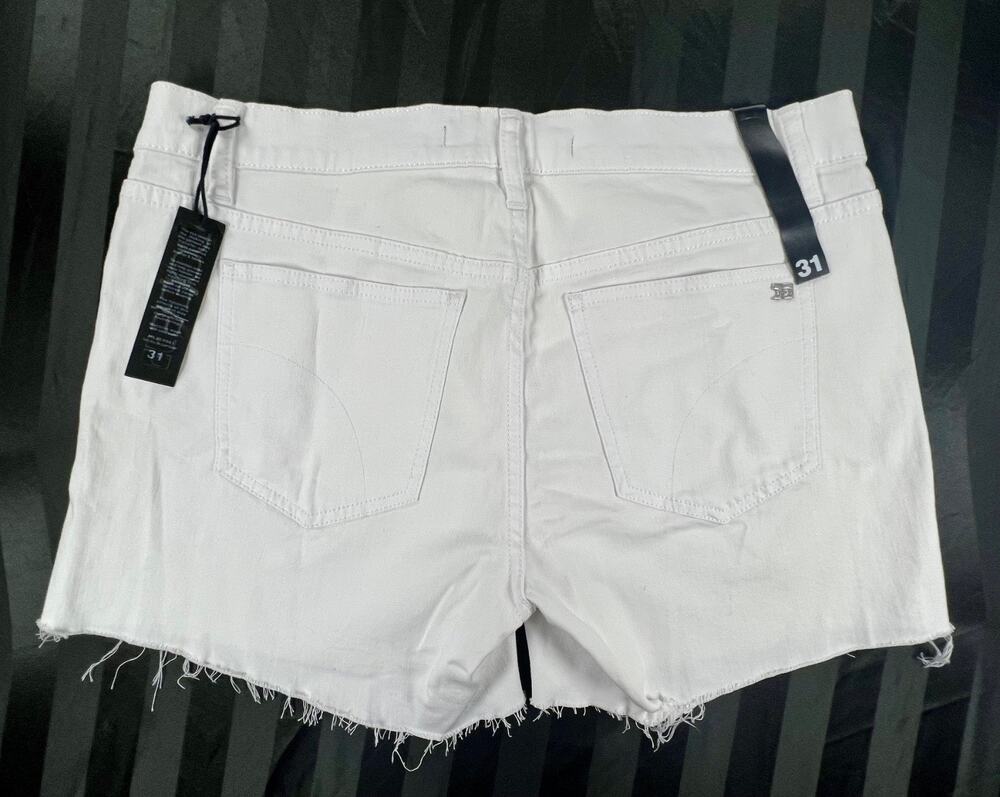 New Joe's Jeans Raw Rolled Cuff Short White Shorts (Women's 31)